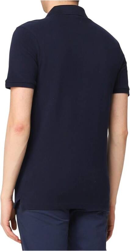 PAUL & SHARK Organische Piqué Polo met Heritage Logo Blauw Heren