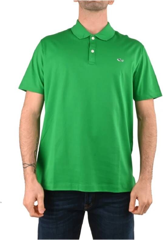 PAUL & SHARK Klassiek Groen Polo Shirt Groen Heren