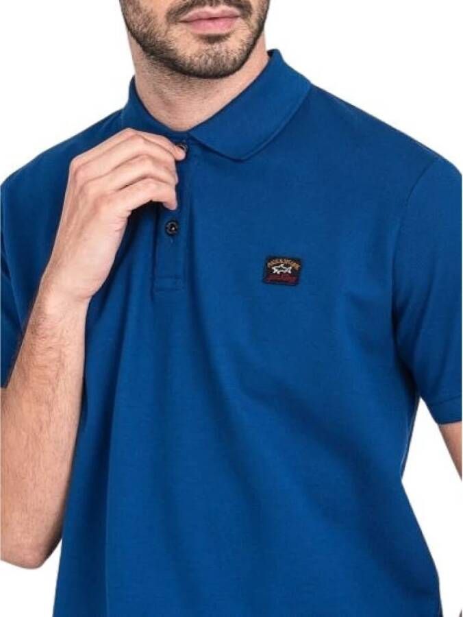 PAUL & SHARK Koningsblauw Polo Shirt Blauw Heren