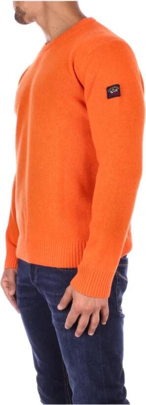 PAUL & SHARK Round-neck Knitwear Oranje Heren
