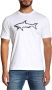 PAUL & SHARK Heren T-shirt van katoen met bedrukte haai 12311633 in wit White Heren - Thumbnail 2