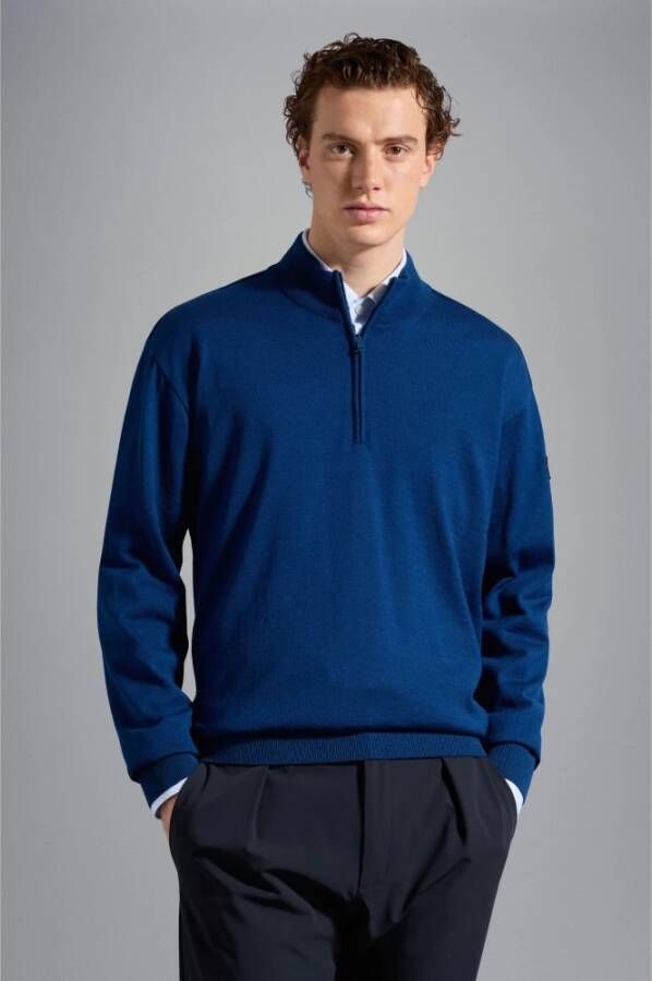 PAUL & SHARK Stijlvolle Shark-Pull Trui Blauw Heren