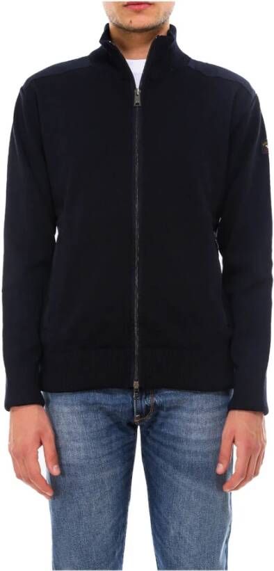 PAUL & SHARK Sweatshirt met rits Blue Heren