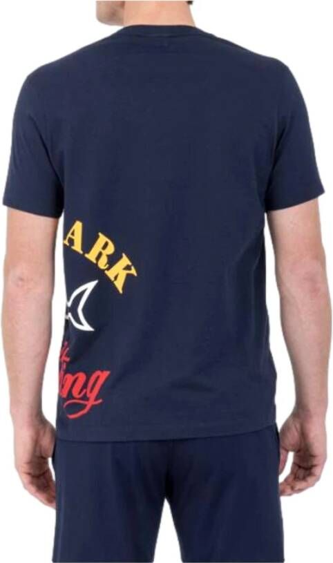 PAUL & SHARK T-shirt met logo print 22411021 Blue Heren