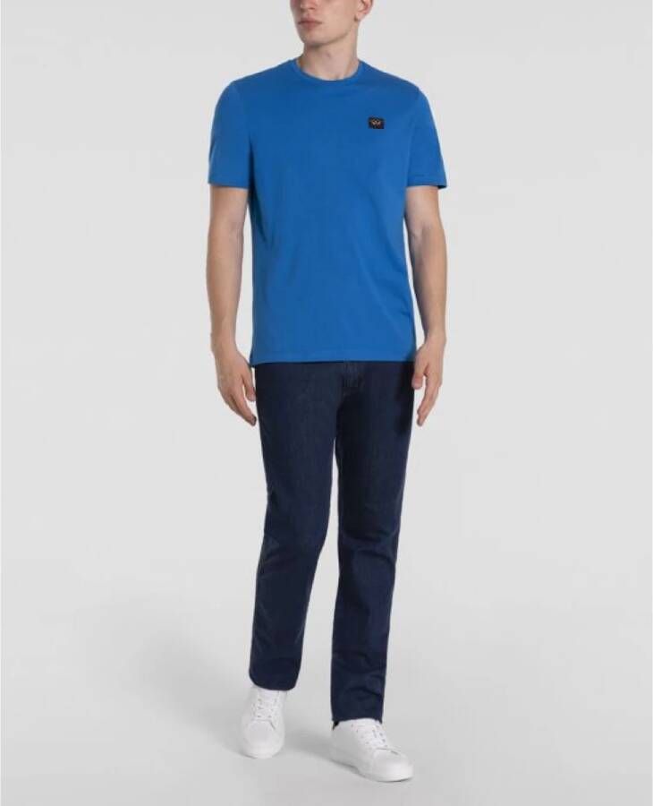 PAUL & SHARK Klassiek Katoenen T-Shirt voor Heren Blauw Heren
