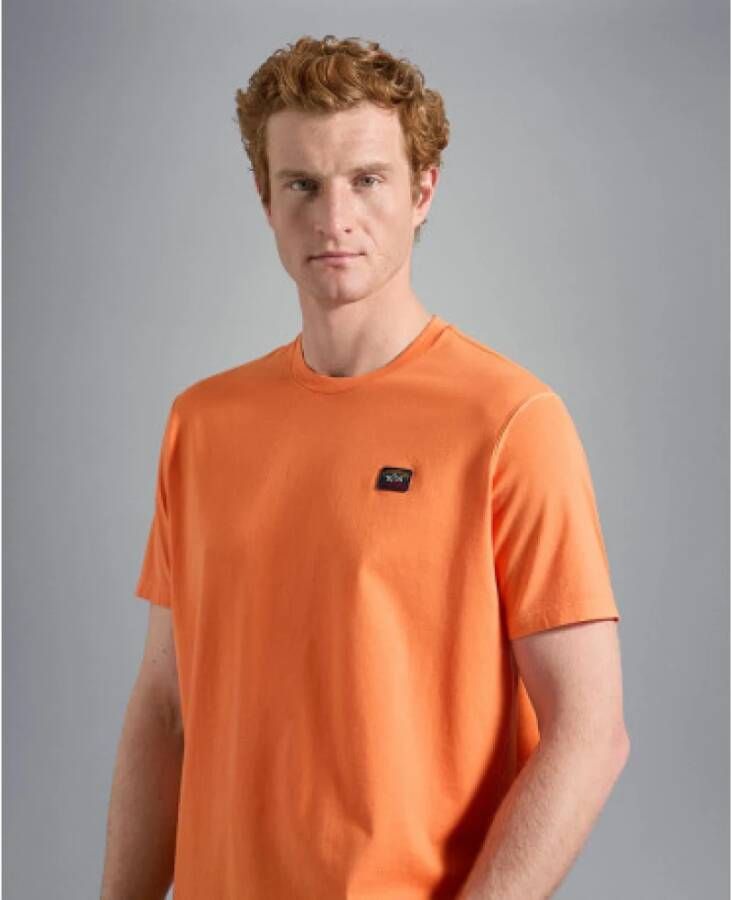 PAUL & SHARK T-Shirts Oranje Heren