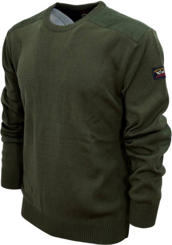 PAUL & SHARK Yachting Cop1026 Crewneck Patched Sweater Groen Heren