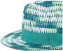 Paul Smith Turquoise Space Dye Trilby Hat Groen Dames - Thumbnail 2