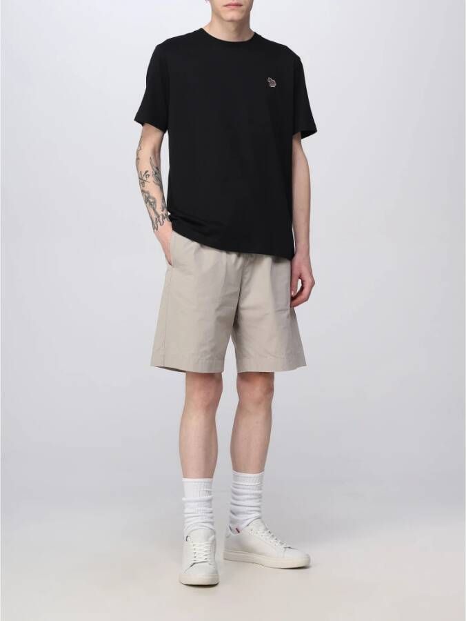 Paul Smith Zebra Print T-Shirt voor Heren Zwart Heren