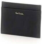 Paul Smith Zwarte Leren Kaarthouder Zwart Heren