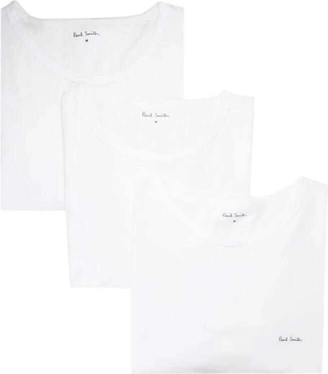 Paul Smith Witte Heren T-Shirt 3-Pack Wit Heren