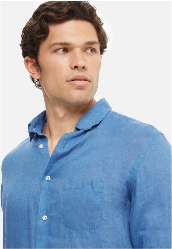 Peninsula Casual Shirts Blue Heren