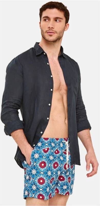 Peninsula Mediterrane Stijl Zwembroek Blue Heren