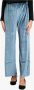 Pennyblack Velvet Jersey Ribbel Broek Blauw Dames - Thumbnail 2