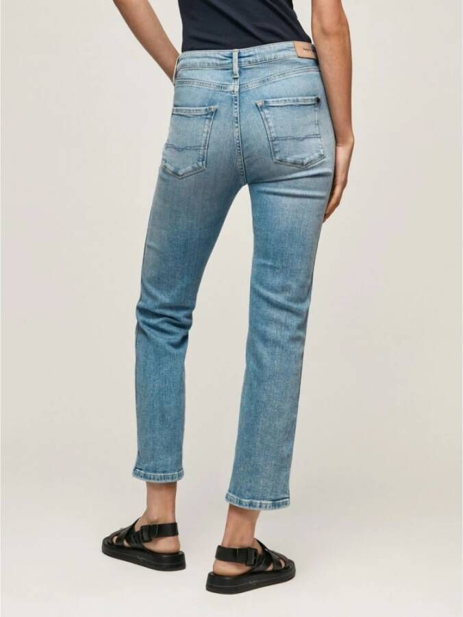 Pepe Jeans Cropped Jeans Blauw Dames