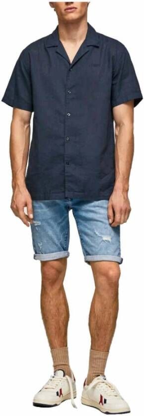 Pepe Jeans Denim Shorts Blauw Heren