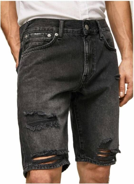 Pepe Jeans Denim Shorts Zwart Heren