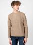 Pepe Jeans Eenvoudige Gebreide Trui met Decoratief Patroon Beige Heren - Thumbnail 2