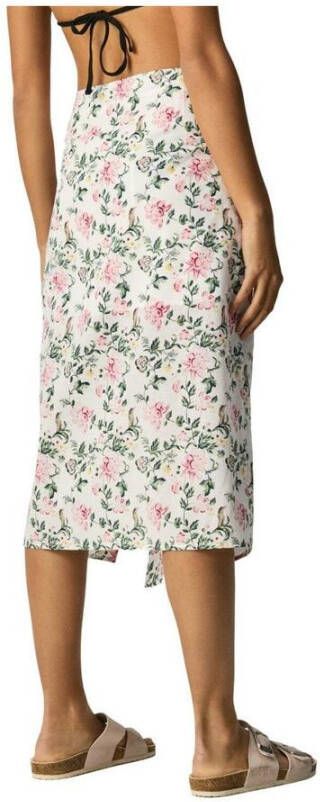 Pepe Jeans Bloemenprint marralrok Wit Dames