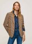 Pepe Jeans Houndstooth Blazer Brown Dames - Thumbnail 2
