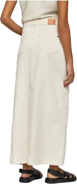 Pepe Jeans Maxi Skirts Wit Dames
