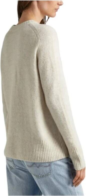 Pepe Jeans Round-neck Knitwear Beige Dames