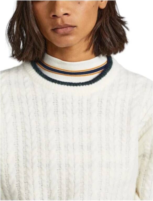 Pepe Jeans Round-neck Knitwear Wit Dames
