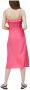 Pepe Jeans Samy Fluid Midi -jurk Roze Dames - Thumbnail 2