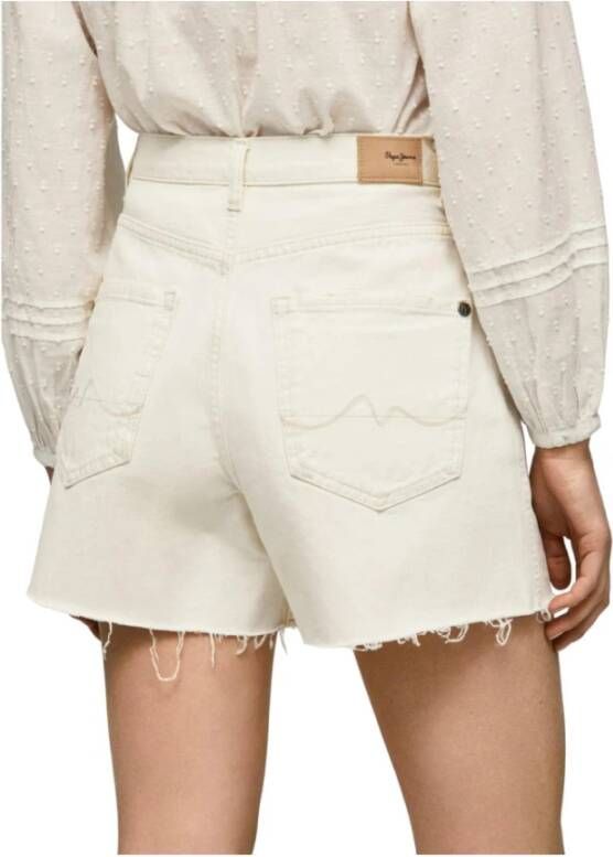 Pepe Jeans Short Shorts Wit Dames