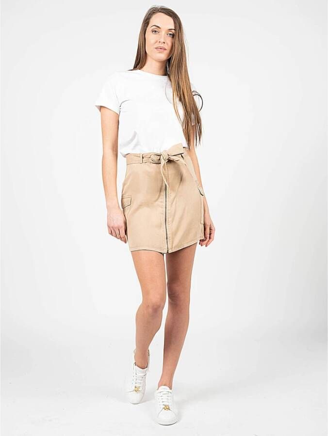 Pepe Jeans Short Skirts Beige Dames