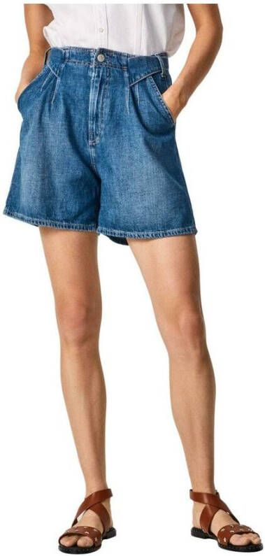 Pepe Jeans Shorts Stella past zich aan voor vrouwen Blauw Dames
