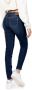Pepe Jeans Blauwe effen dames jeans met ritssluiting en knoopsluiting Blue Dames - Thumbnail 3