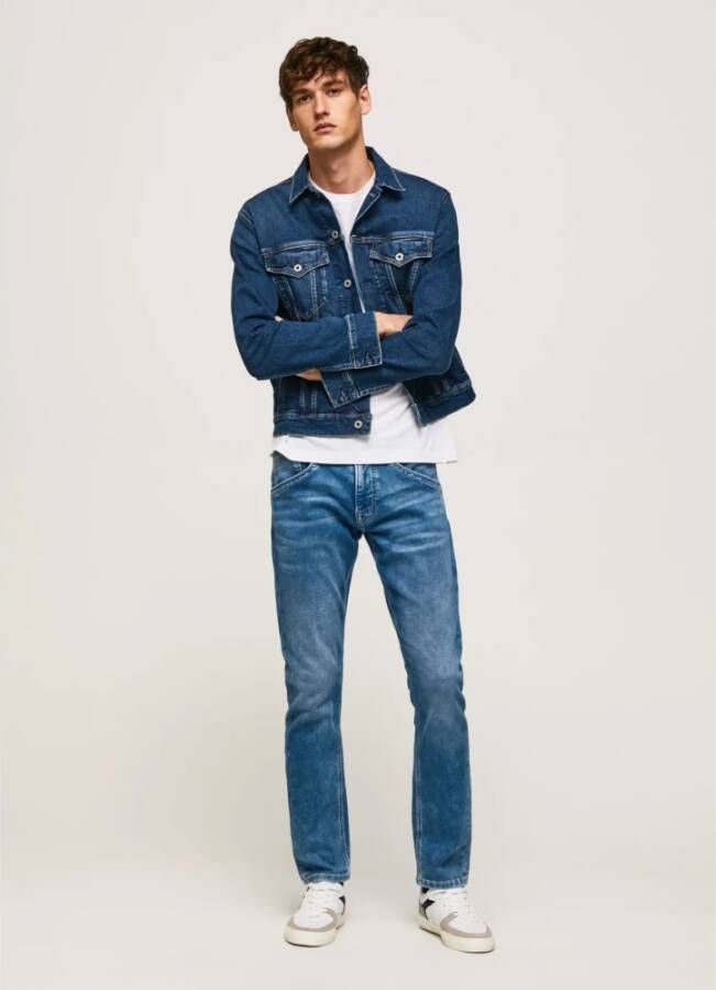 Pepe Jeans Slim-fit Jeans Blauw Heren