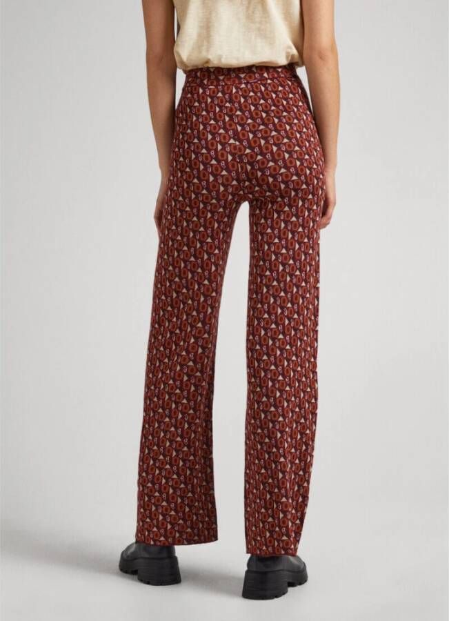 Pepe Jeans Straight Trousers Rood Dames