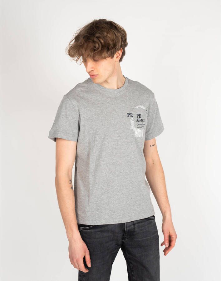 Pepe Jeans T-shirt ergio; Grijs Heren