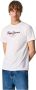 Pepe Jeans Casual Heren T-shirt Eggo Pm508208 White Heren - Thumbnail 3