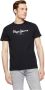 Pepe Jeans Zwarte Katoenen T-Shirt met Print Logo Black Heren - Thumbnail 3
