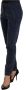 PESERICO Blue Mid Waist Cotton Stretch Tapered Pants Blauw Dames - Thumbnail 2
