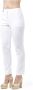 PESERICO Hoge taille katoenen jeans en broeken White Dames - Thumbnail 2