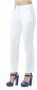 PESERICO Hoge Taille Slim Fit Katoenen Jeans White Dames - Thumbnail 3