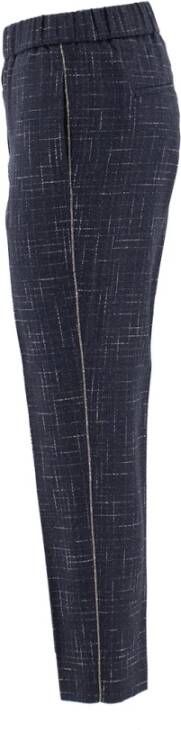 PESERICO Slim-fit Trousers Blauw Dames