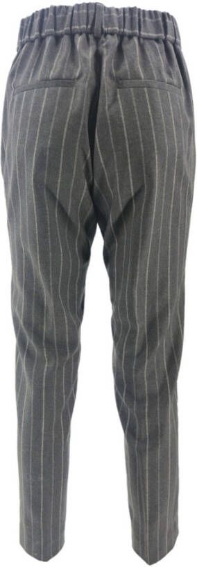 PESERICO Rechte broek Grijs Dames