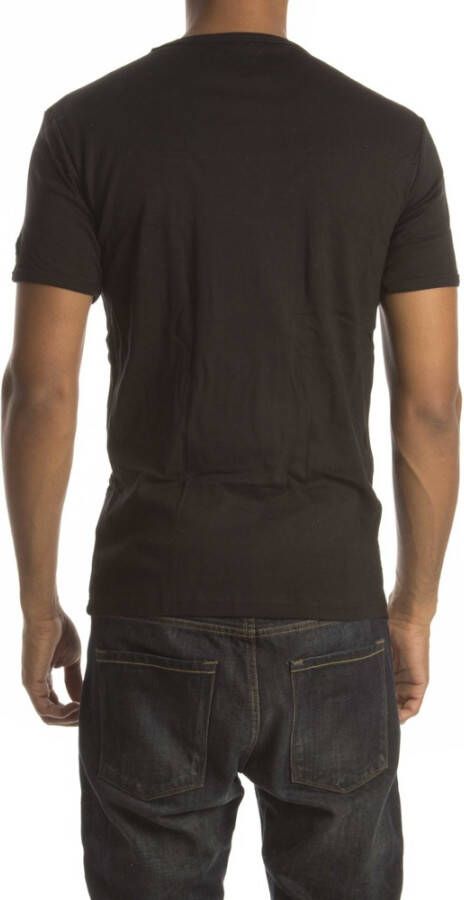 Petrol Benzine T-shirt Basic Roundeck (4Pack) Zwart Heren