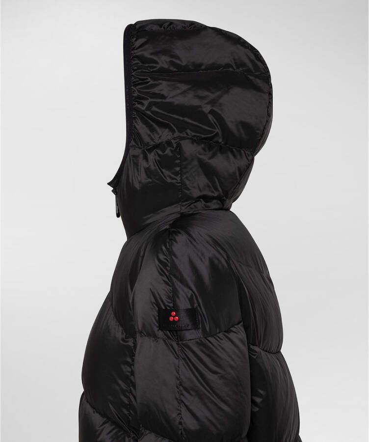 Peuterey Down Jacket In Grs Certified Fabric Zwart Dames