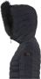 Peuterey Gestructureerde Stoffige Slim Fit Donsjas met Bont Black Green Gray Dames - Thumbnail 5