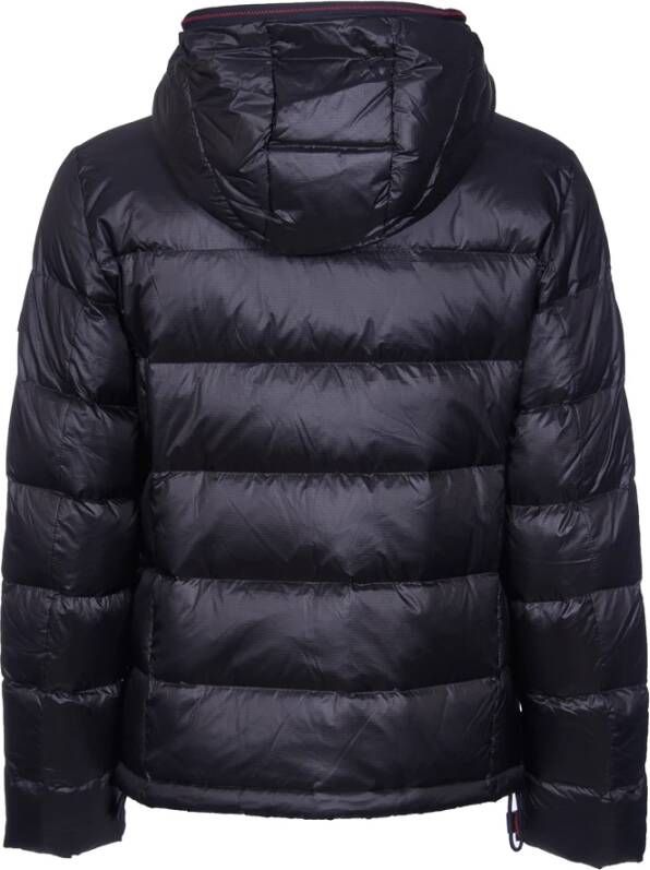 Peuterey Zwarte Pinafore Metal Jassen Zwart Heren