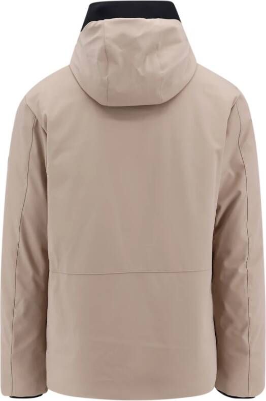 Peuterey Beige Gewatteerde Nylon Jas Aw23 Beige Heren