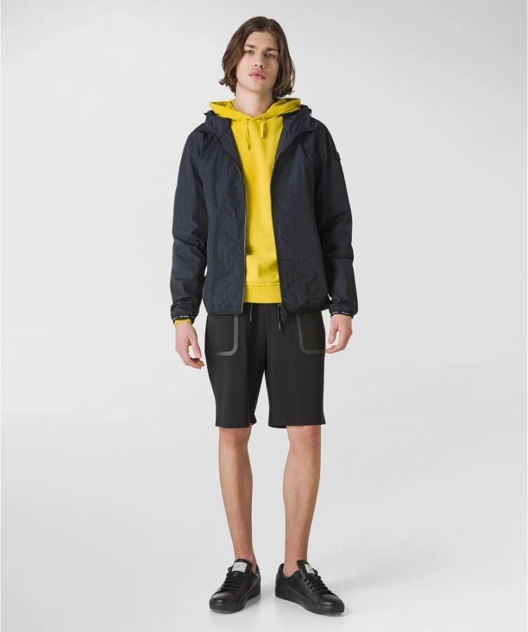 Peuterey Lightweight tech bomber jacket Blauw Heren