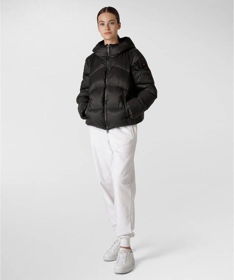 Peuterey Post-consumer gerecycled stof down jas Zwart Dames