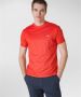 Peuterey T-shirt with lettering on the collar Rood Heren - Thumbnail 2